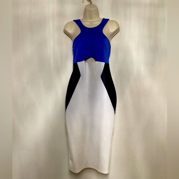 Boohoo Dresses & Skirts - Boohoo | women’s dress | size: 8 | color: blue, white and black